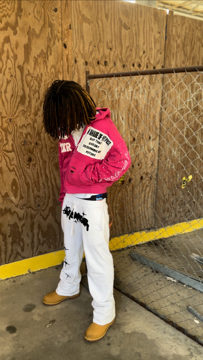 VOIDSTXR “I’m Aware Of My Past” Rhinestone Zip-Up