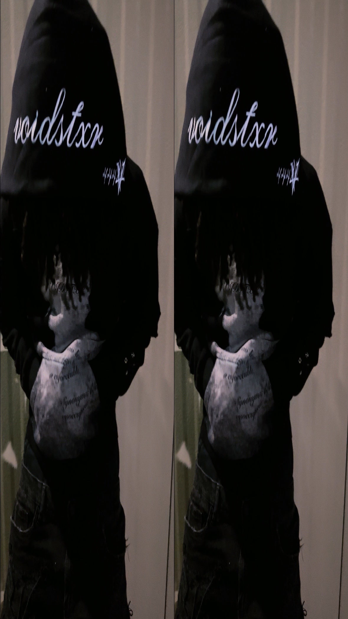 (Pre-Order/Restock) VOIDSTXR “Are u Tired Of Fighting¿” Distressed Hoodie