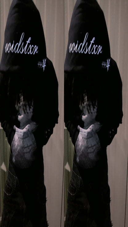(Pre-Order/Restock) VOIDSTXR “Are u Tired Of Fighting¿” Distressed Hoodie