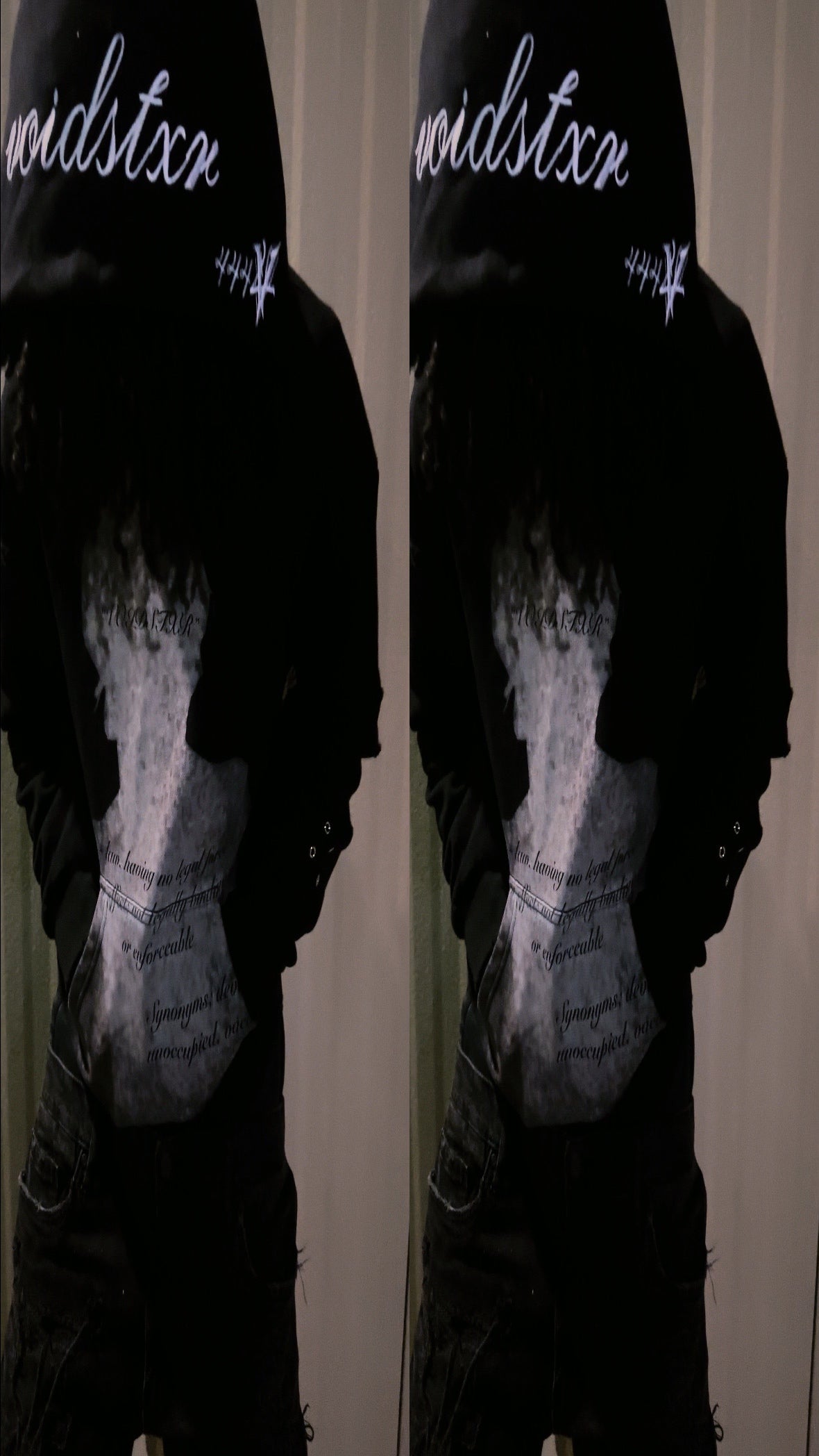 (Pre-Order/Restock) VOIDSTXR “Are u Tired Of Fighting¿” Distressed Hoodie