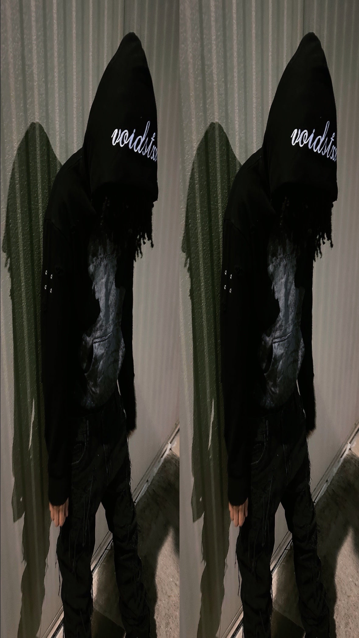 (Pre-Order/Restock) VOIDSTXR “Are u Tired Of Fighting¿” Distressed Hoodie