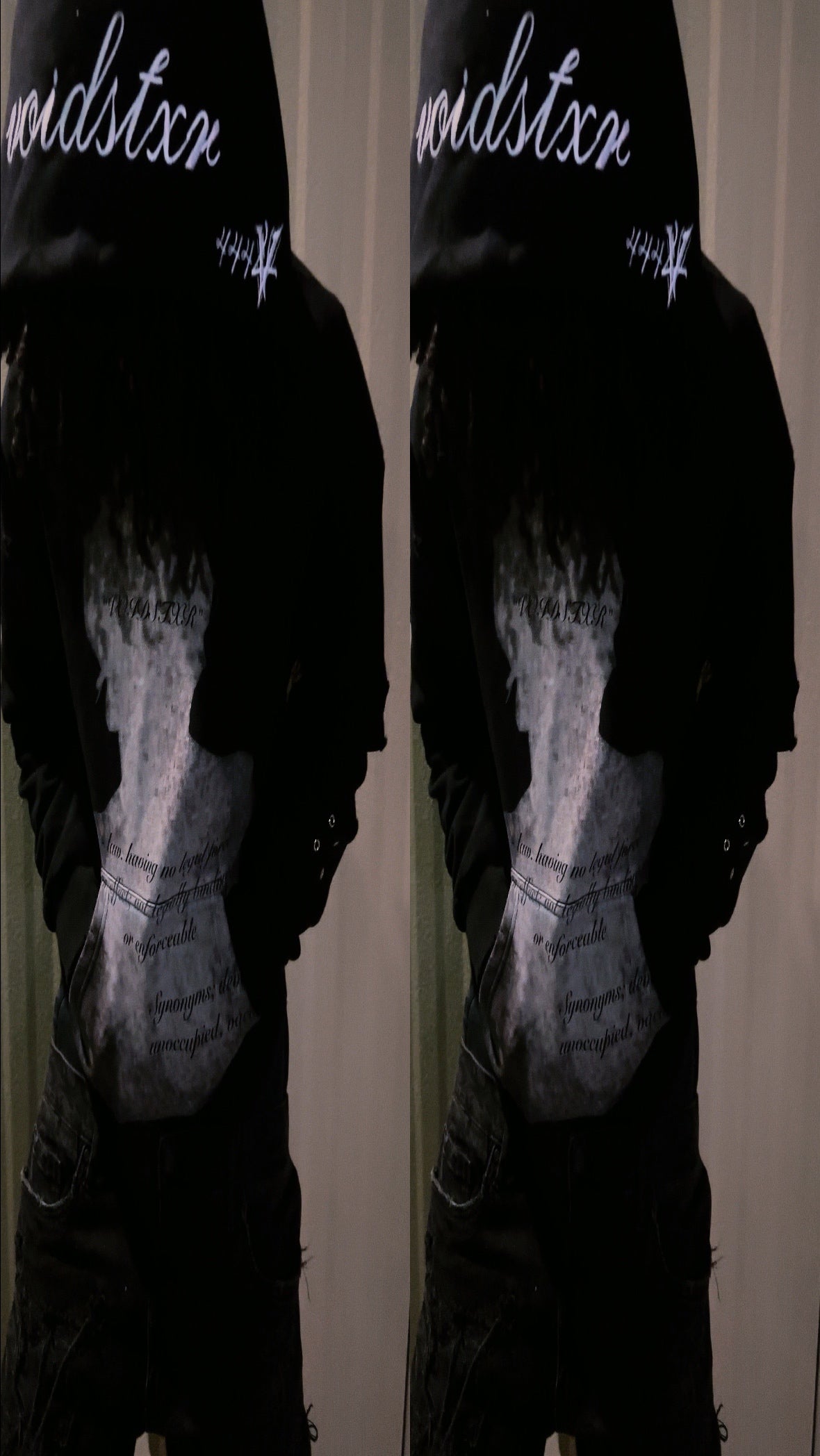 (Pre-Order/Restock) VOIDSTXR “Are u Tired Of Fighting¿” Distressed Hoodie