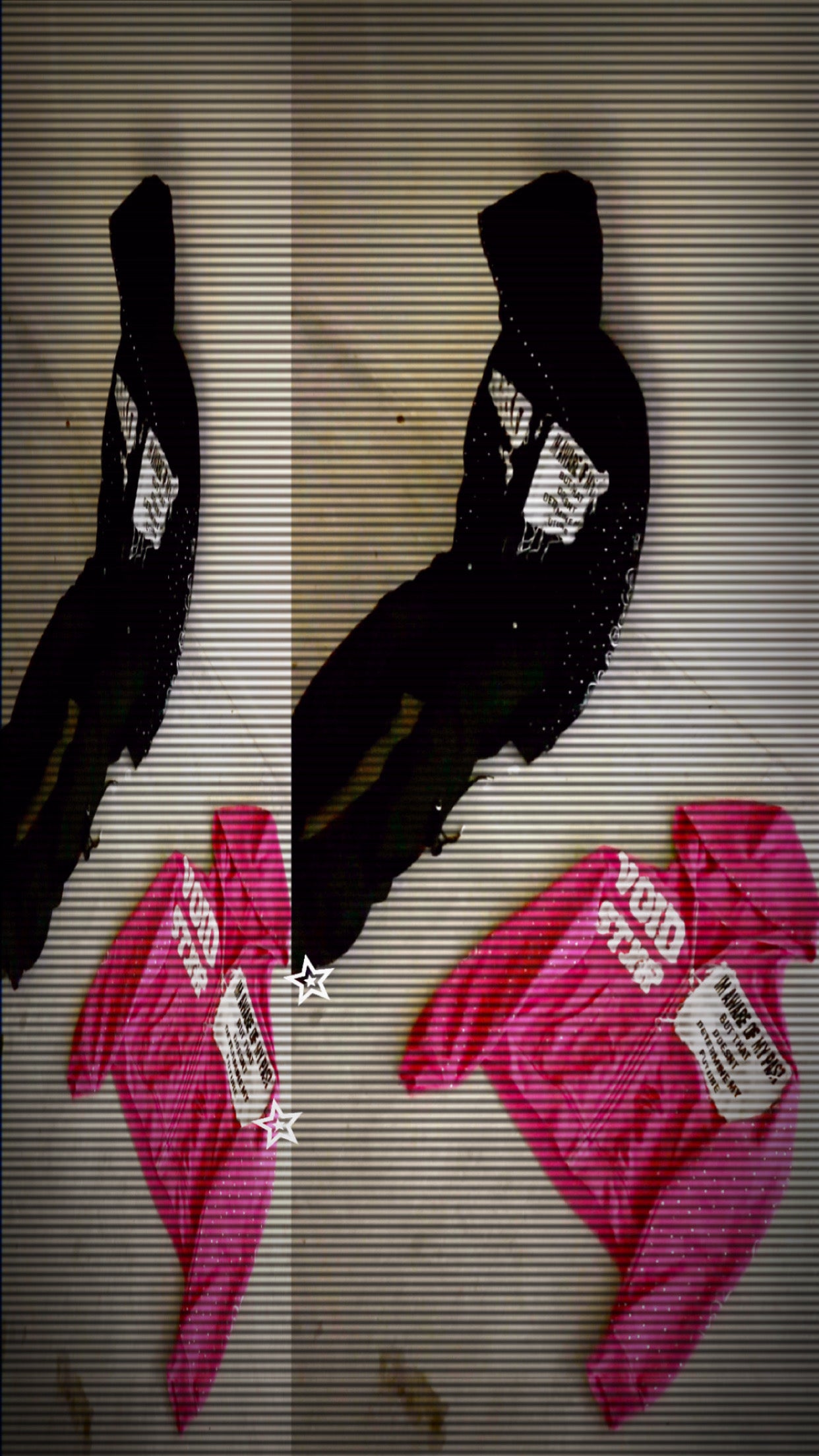 VOIDSTXR “I’m Aware Of My Past” Rhinestone Zip-Up